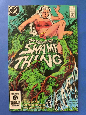 The Saga of the Swamp Thing 25 comic used, first cameo of John Constantine