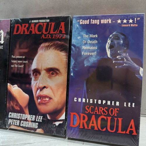 Christopher Lee Dracula Collection VHS new, English without subtitles