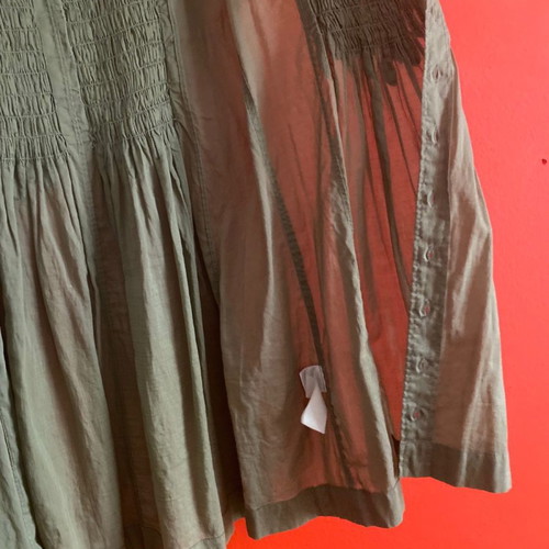Zucca linen khaki dress M 100% cotton new