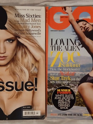 GQ magazines like new, pack of 2 British edition issues