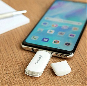 Σφραγισμένο, εγγύηση αλυσίδας Intenso Flash Line Type C 32gb USB Stick για backup κινητών, pc,tablet