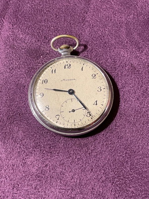 Molnija Russian men's vintage wristwatch used, hand-wound