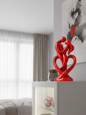 Romantic decorative couple 3D printed new, love gift