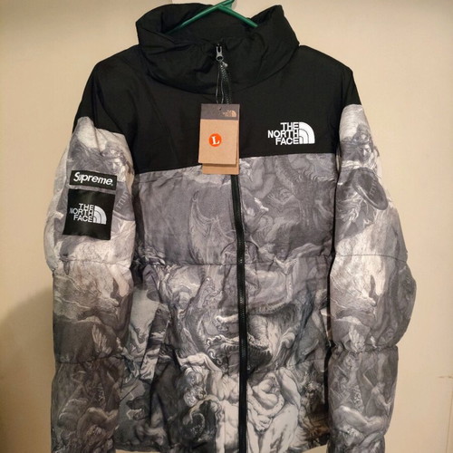 The North Face x Supreme Wings of Redemption Puffer Jacket new, size L, black gray