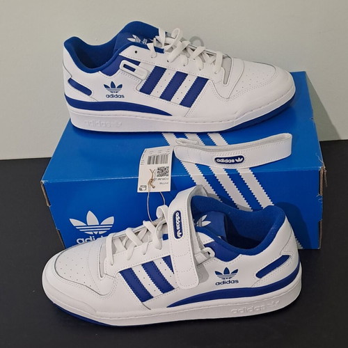 Adidas Originals Forum Low men's sneakers size 44 new white blue