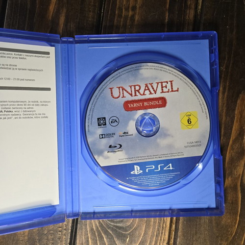 Unravel Yarny Bundle PS4 game like new
