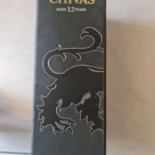 Chivas 12 years collectible box empty used