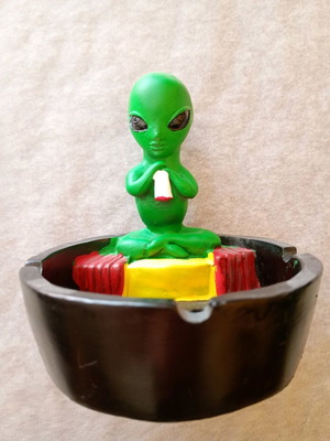 Handmade ashtray new Area 51 memorabilia