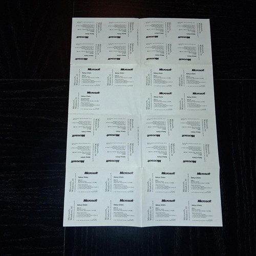 Microsoft stickers for 3.5'' floppy disks like new, set of 31