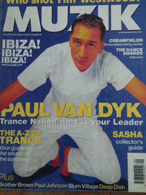 Списание Muzik №52 с Paul Van Dyke, септември 1999