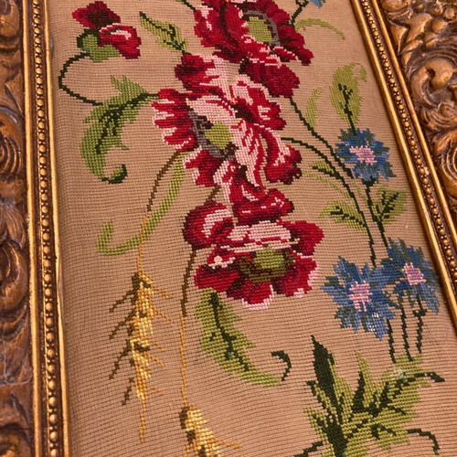 Embroidered painting used, dimensions 30x62 cm