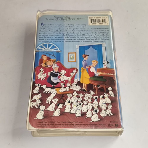 101 Dalmatians VHS used Walt Disney Classics animated