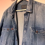 Zara Denim Jacket men's like new, gray and blue, size XL