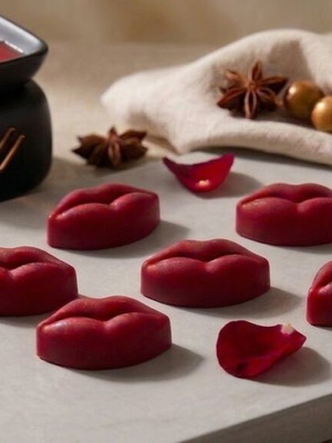 Wax Melts Red Lips made of coconut wax, 6 pieces made to order
