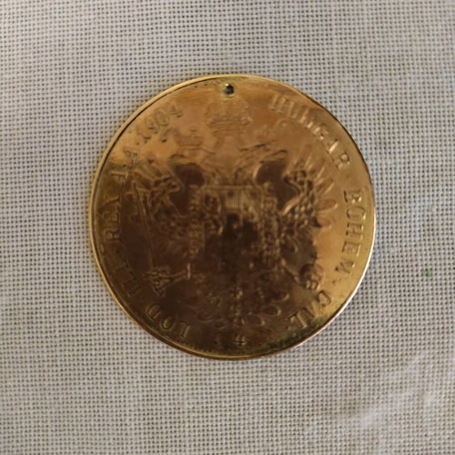 Austrian 4 Ducats Coin used, rare first strike 1904