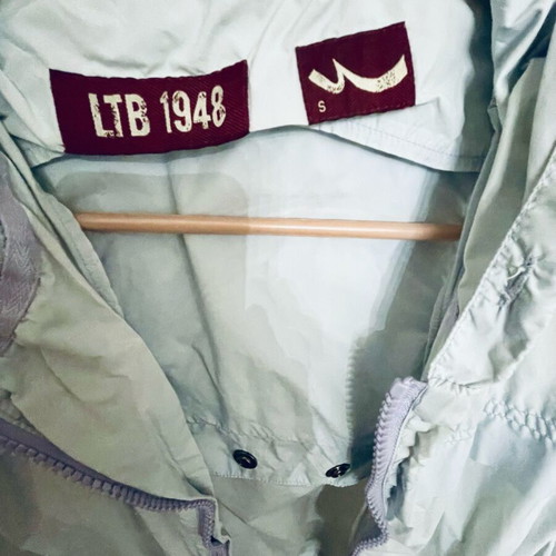 Ltb Windbreaker Jacket With Hood Baby Blue Size S Like New