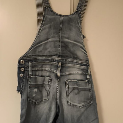 Bershka denim shorts salopette medium used, blue