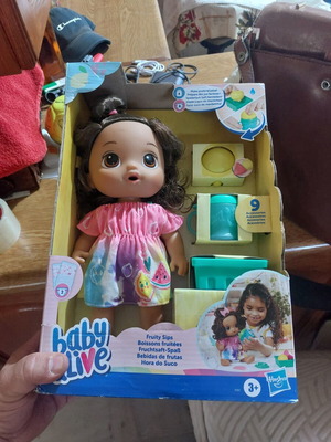 Hasbro Baby Alive Fruity Sips doll new for ages 3+