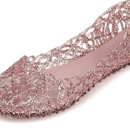 Kids Jelly Shoes Slip On Crystal Soft Beach Size 36 New