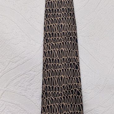 Trussardi tie used, 100% silk dark blue color