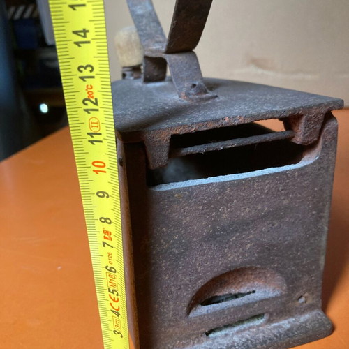 Antique charcoal iron used, collectible