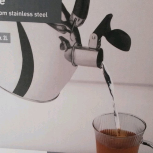 Stainless steel kettle retro style, new, 2 liters, British type