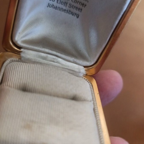 Ring Box used with metal frame and historic Geneva Watch Co inscription