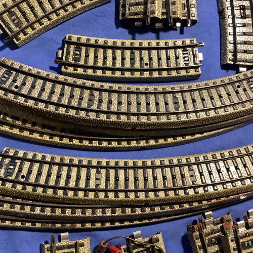 Marklin curved rails used, set of 20 pieces