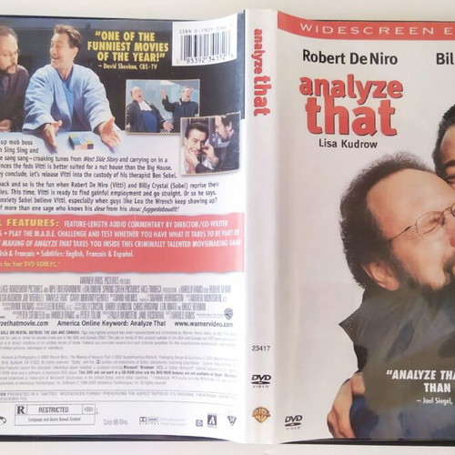 Analyze That DVD like new, thriller comedy with subtitles