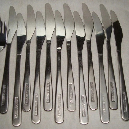 British Airways cutlery set used, rare 24 pieces