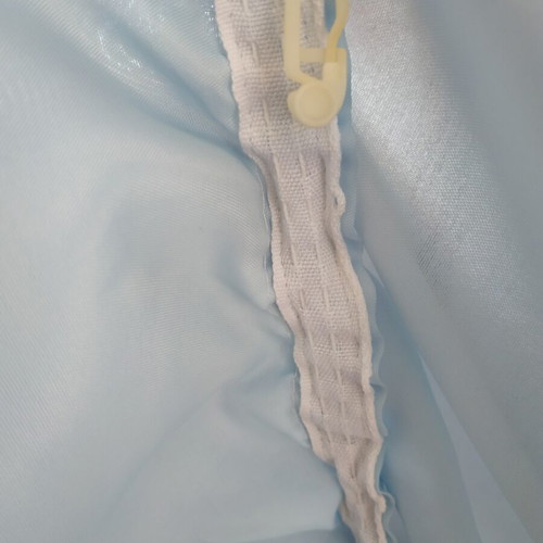 Blue satin curtain like new