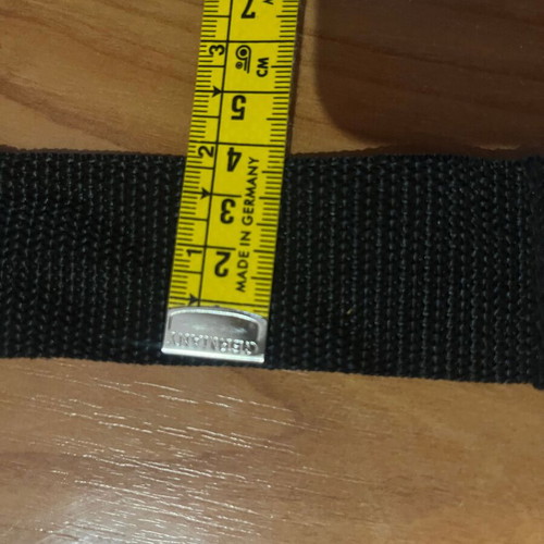 Bag strap new, black, 118cm, shoulder or crossbody with plastic pad