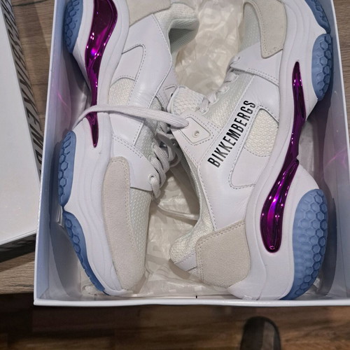 Bikkemberg men's sneakers new, white, size 42