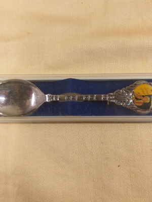 Silver-plated spoon new from Brugge Belgium