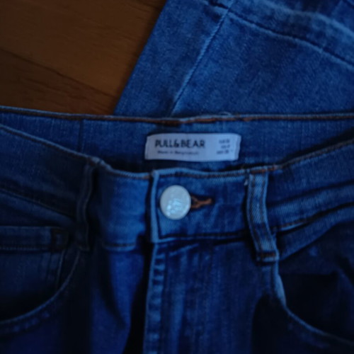 Pull & Bear bell-bottom jeans like new, size S, blue