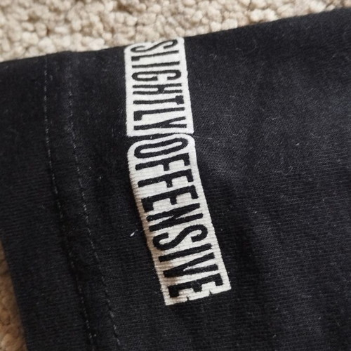 Slightly Offensive/18 T Shirt M Used Black Cotton