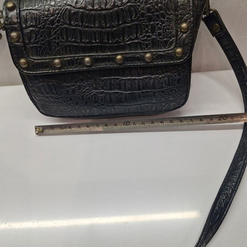Mak & Gio black crossbody bag like new with bronze studs