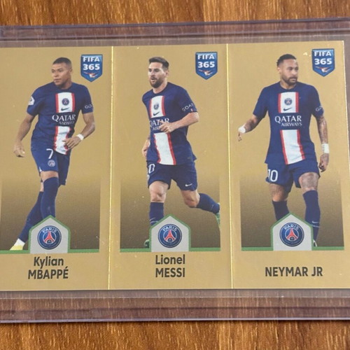 Panini FIFA365 sticker Messi-Neymar-Mbappe new