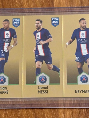 Panini FIFA365 sticker Messi-Neymar-Mbappe new