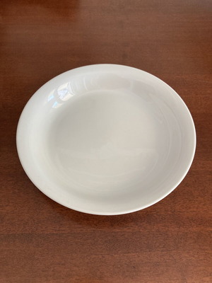 Ionia Hellas White Porcelain Bowl Like New, Diameter 21 cm