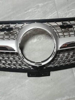 Εμπρόσθια γρίλια για Mercedes-Benz GLE νέα, Diamond AMG στυλ, μαύρη με χρώμιο