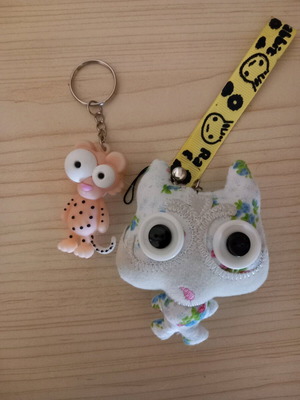 Keychains new, set of 2 pieces