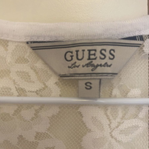 Guess striped blouse with lace back, like new, cotton, size S