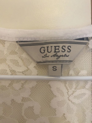 Guess striped blouse with lace back, like new, cotton, size S