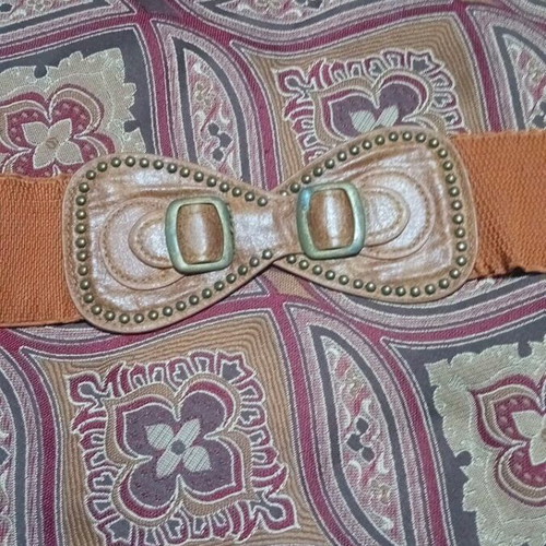 Belt slightly used, light brown, elastic, size 115