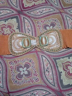 Belt slightly used, light brown, elastic, size 115