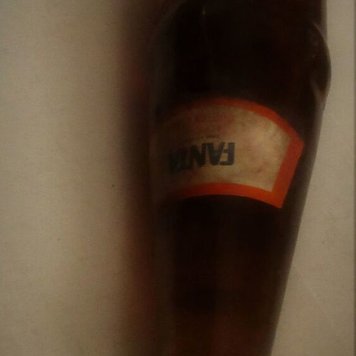 Fanta closed soda bottle orange soda from the 70s new