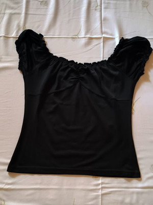 Blouse new, black, size S with elasticity