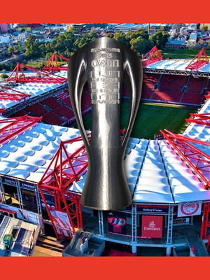 Κούπα Super League 3d printed σε γυαλιστερό ασημί, καινούργια