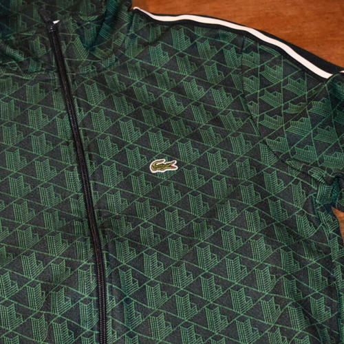 Lacoste jacket green size M fits like S like new